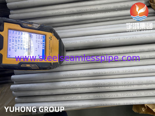 ASTM A213 TP321 1.4541 S32100 Edelstahl Wärmetauscherrohr gebeizt geglüht