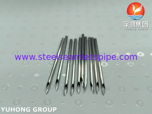 ISO9626 SUS304 Medical Stainless Steel Back Eye AV Fistula Needle Tube For Hemodialysis