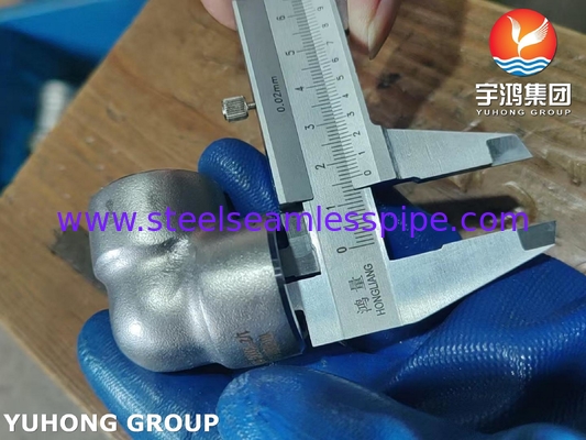 ASTM A182 F53 S32750 Super-Duplex-Edelstahl-Fitting 90-Grad-Bogen B16.11 Chemische Anwendung