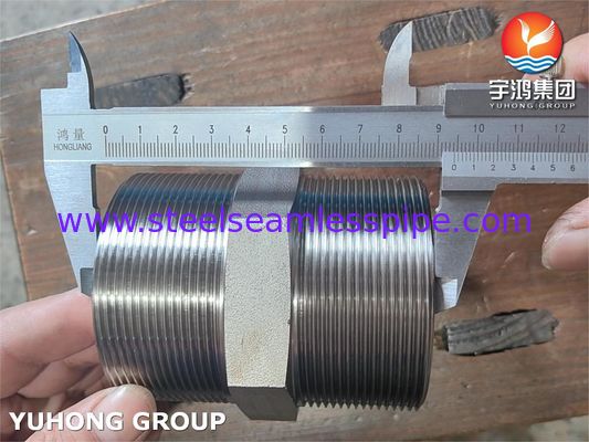 ASTM A182 F316L BSP-Überwurf-Sechskantnippel-Druckschmiedestücke