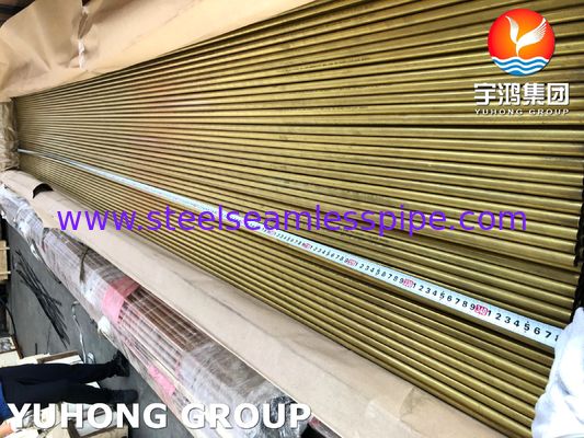 Cooper Alloy B111 C68700 O61 geglühte Aluminiummessing nahtlose Rohre für Meerwasserwärmetauscher