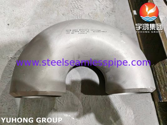 ASTM A403 WP321H Edelstahlrohrformstück ASME B16.9 Stumpfschweißung 180° Bogen