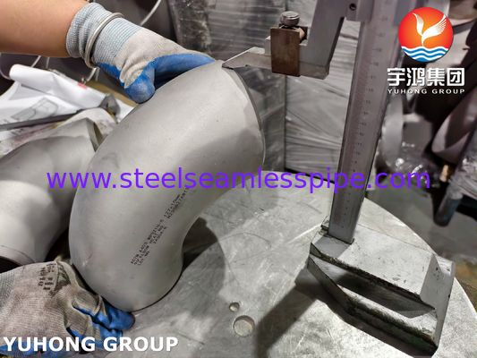 ASTM A403 WP321H Edelstahlrohrformstück ASME B16.9 Stumpfschweißung 180° Bogen