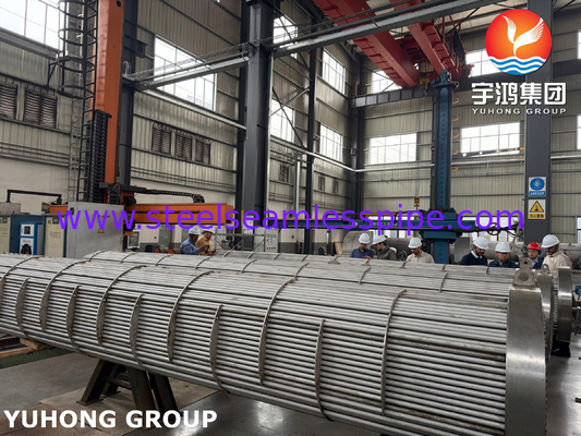 BV Inspektioniert SA182 F11 GR.2 Rohrblatt und Rohrwärmetauscher TEMA R Typ für eine optimale Wärmeübertragung