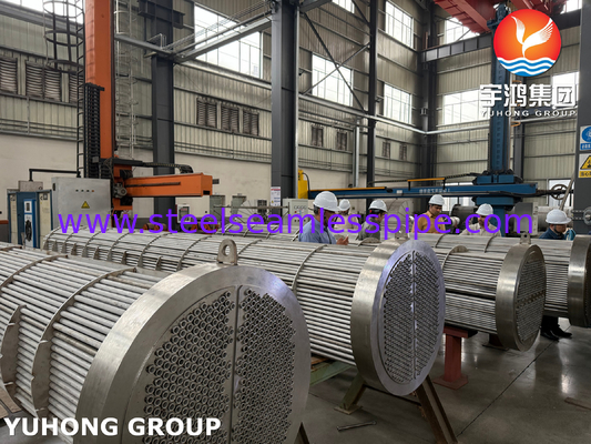 BV Inspektioniert SA182 F11 GR.2 Rohrblatt und Rohrwärmetauscher TEMA R Typ für eine optimale Wärmeübertragung