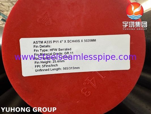 ASTM A335 P11 Geripptes Rippenrohr mit GR 11 Rippe für Überhitzer HSRG-System