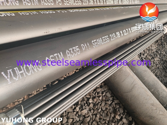 A335 P11 Seamless Pipe aus ferritischer Stahllegierung, warm bearbeitet und gut schweißbar, für Dampfleitungen und Kessel