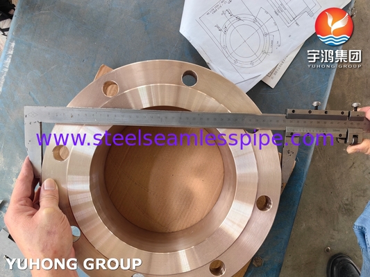 ASTM B283 C70620 Kupfer-Nickel-Legierungsflansch für Marineanwendungen