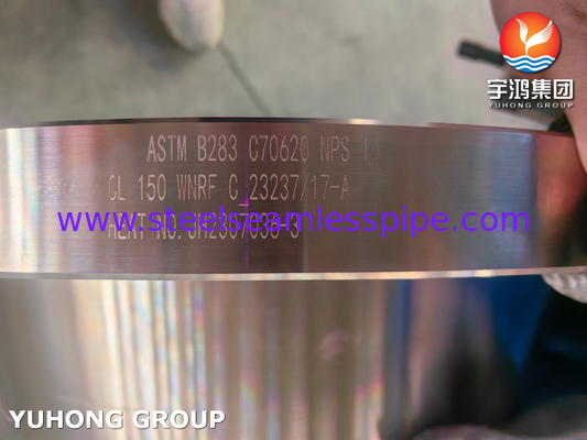 ASTM B283 C70620 Kupfer-Nickel-Legierungsflansch für Marineanwendungen