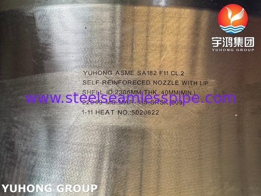 ASTM A182 F11 Cl.2 Selbstverstärkte Düse Hochtemperatur- und Hochdruckrohrsysteme und Druckbehälter.