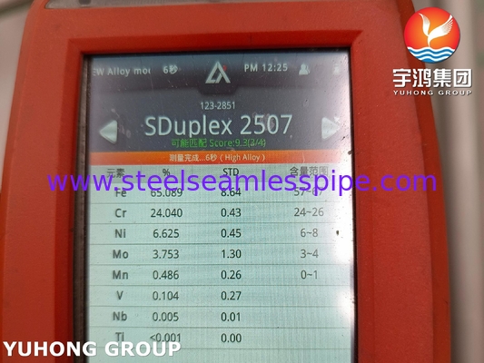 ASTM A790 UNS S37500 Super-Duplex-nahtloses Rohr aus Edelstahl