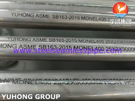 ASME SB163 MONEL 400 (UNS N04400) Nickellegierung nahtloses Rohr für Wärmeübertrager und Kondensator