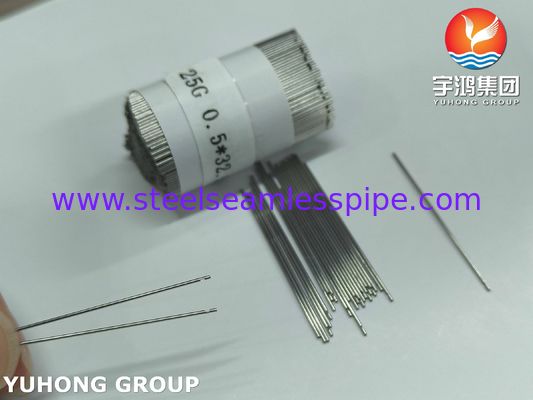25G*32.5MM Medizinische Einloch-Zahnnadelröhre aus Edelstahl ISO9626 SUS304