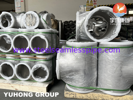 Duplexlegiertes Stahlgleich Tee, A815 S32750 / SAF 2507 Butt-Weld-Fitting, Meerwasserentsalzungssystem