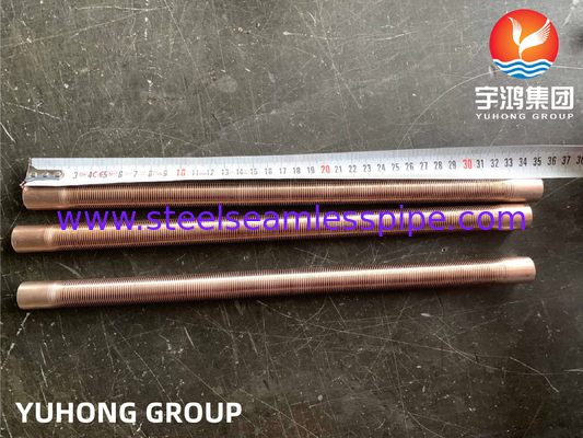 ASTM B111 C70600 Kupfer-Nickel-Stahl-Niedrigrippenrohr für Wärmetauscher