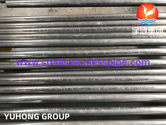 ASME SB163 UNS N04400 / Monel 400-Nickellegierung nahtlose Wärmetauscherröhre