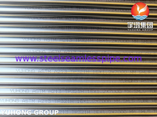 ASTM A213 TP321H S32109 Edelstahl Wärmetauscherrohr blank geglüht