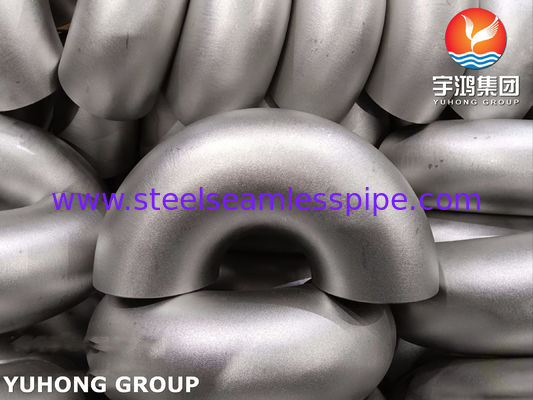 ASTM A403 WP321-S Austenitic Stainless Steel 180° Elbow Round Bend For Changing Direction of Pipeline