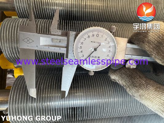 Extrudierter Rippenrohr Edelstahl ASTM A213 TP304 für luftgekühlten Wärmetauscher