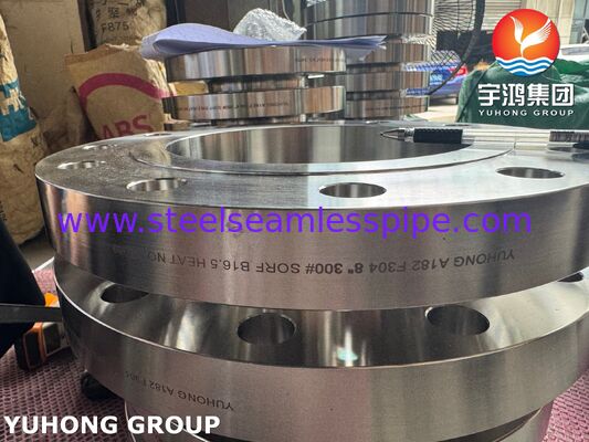 ASME SA182 F304 SO RF Stainless Steel Flange Slip On Raised Face for Chemical and Industrial Piping