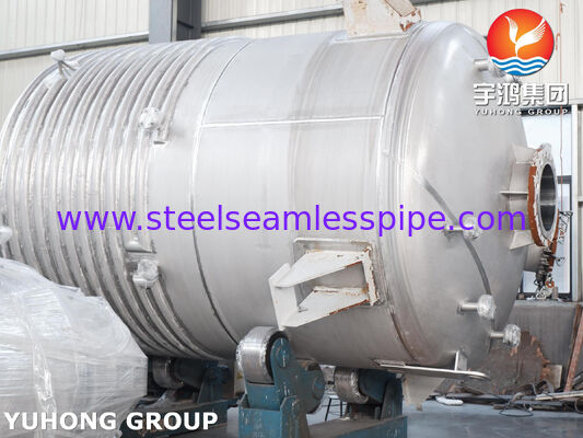 ASME U Stamp zertifiziertes Verkleidetes Reaktorgefäß aus SA516 Gr.70 Kohlenstoffstahl mit Rührgerät zum Mischen