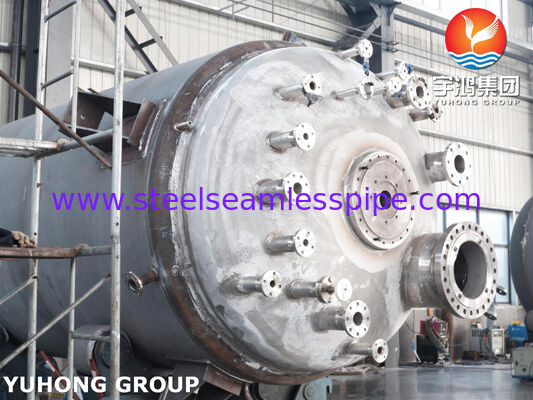 ASME U Stamp zertifiziertes Verkleidetes Reaktorgefäß aus SA516 Gr.70 Kohlenstoffstahl mit Rührgerät zum Mischen