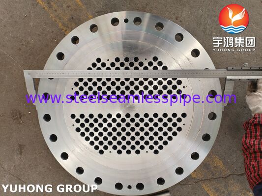 Normierte ASME SA266 Gr.2N Stahlstahl stationäre Rohrplatte für den Wärmetauscher