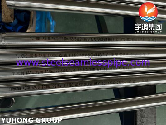 ASTM A270 TP304 3A Edelstahl Sanitärrohr für Getränkeanlagen, NPT-Drehende