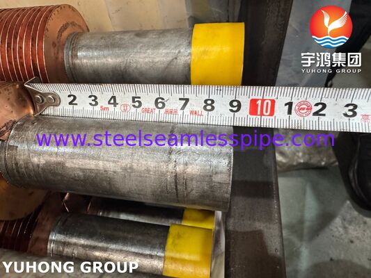 Eingebettete Flossenröhrchen für Kessel und Ökonomizer A106 Gr.B Basis Kupferflossen