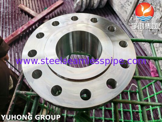 ASTM A182 F51 S31803 Duplex Stahl geschmiedeter Schweißhalsflansch 150#-2500# B16.5