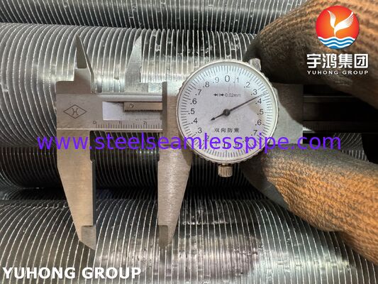 Extrudierter Rippenrohr - ASTM A179 Kohlenstoffstahl Basis / Aluminium 1060 Rippen für Wärmetauscher