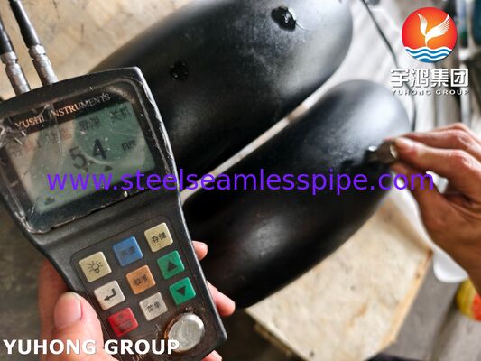 ASTM A420 WPL6-S 90° Langradius Ellenbogen geschmiedetem Kohlenstoffstahl für den Niedertemperaturdienst