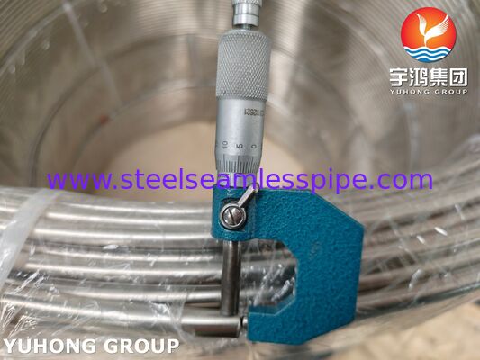 ASTM A269 TP316L Edelstahl-Bright Annealed Coiled Tube für die Anwendung von industriellen Flüssigkeiten