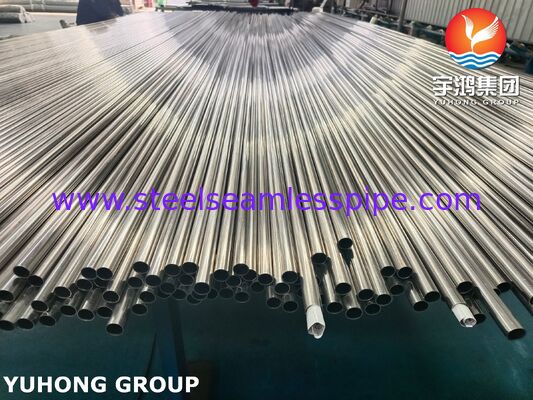 ASME SA249 TP304 Lichtgeschweißtes Schweißrohr aus Edelstahl für Kühlsystem