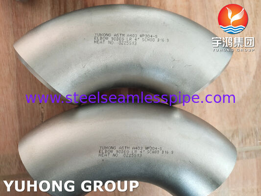 ASTM A403 WP304-S 90° LR nahtloser Ellbogen für Industriezweige