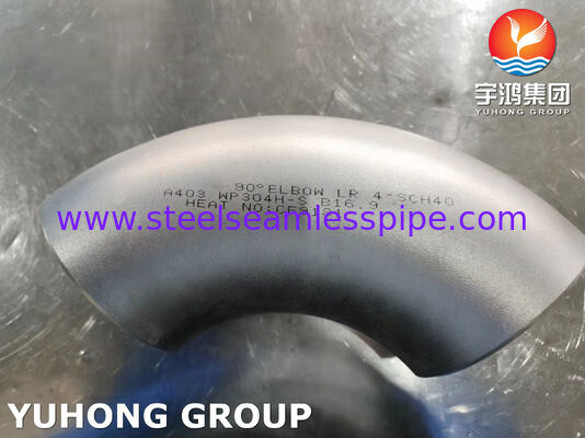ASTM A403 WP304H-S Fitting Elbow für den industriellen Bereich, Edelstahlrohrfitting