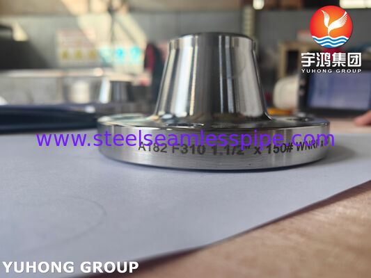 ASTM A182 F310 Schweißhals geschmiedete Edelstahlflansche für Rohrleitungen mit hoher Temperatur und hohem Druck