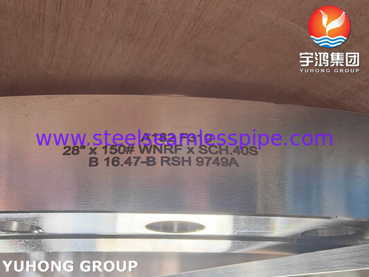 ASTM A182 F310 Schweißhals geschmiedete Edelstahlflansche für Rohrleitungen mit hoher Temperatur und hohem Druck