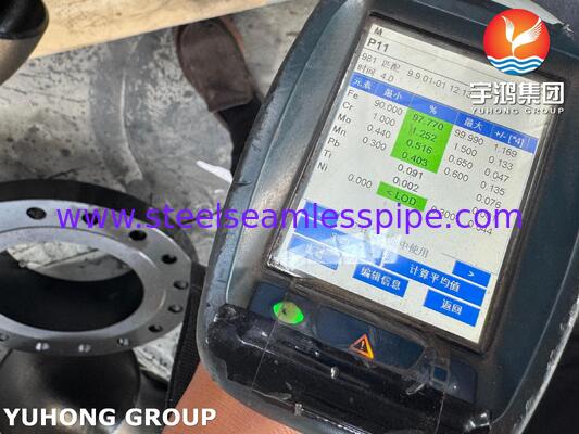 ASTM A182 F11 WN RF Flansche, Chrom-Molybdän-Legierung geschmiedet Schweißhals Erhöhte Gesichtsflansche