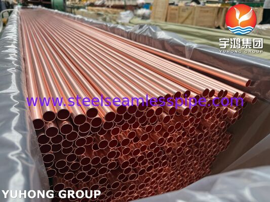 ASTM B111 C12200 nahtloses (Smls) Rohr, hochwertiges nahtloses Rohr aus Kupferlegierung