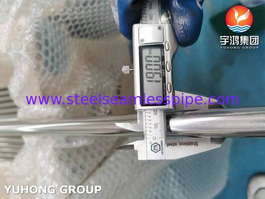 ASME SA249 Blank geglühte Edelstahl 304 Schweißrohr für Destillierkolben, 3/4" 20BWG