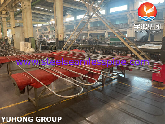 ASME SB163 Monel 400 Kupfernickellegierung Nahtlose U-Bogenröhre, TEMA-Wärmetauscher, Schal und Rohrwärmetauscher Anwendung