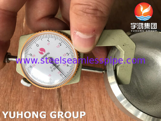 Kondensator-Wärmetauscher der Kappen-Kolben-Schweißungs-Installations-B16.9 ASTM A403 WP304L