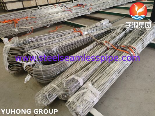 Edelstahl nahtloses Rohr ASTM A213 / ASME SA213 TP321 für Rohrbündelwärmetauscher