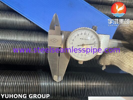 AL1060 Aluminium-L-Fuß-Wund-Finnenröhre auf ASTM A179 Basisrohr