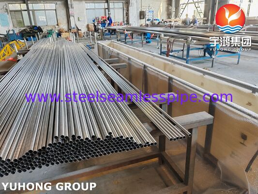 Brillend gegrilltes, geschweißtes Rohr aus Edelstahl, ASTM A249 TP316L