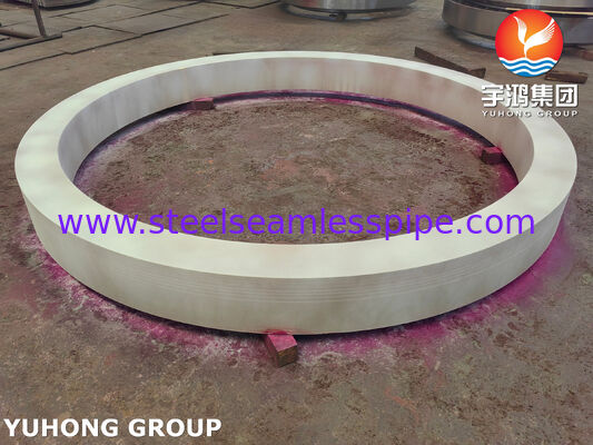 ASME SB171 C70600 Kupfer-Nickel-Schwerring für großen Wärmetauscher Rohrblatt & Schal Verbindung mit OD 1464mm x ID 1277mm x 132mm