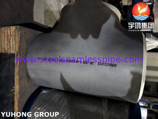 ASTM A815 UNS S31803 Duplex-Stahlfitting ASME B16.9 Stumpfschweißung Duplex 2205 Gleichstück-T-Stück