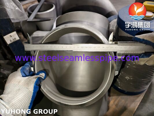 ASTM A815 UNS S31803 Duplex-Stahlfitting ASME B16.9 Stumpfschweißung Duplex 2205 Gleichstück-T-Stück