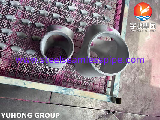 ASTM A815 UNS S31803 Duplex-Stahlfitting ASME B16.9 Stumpfschweißung Duplex 2205 Gleichstück-T-Stück